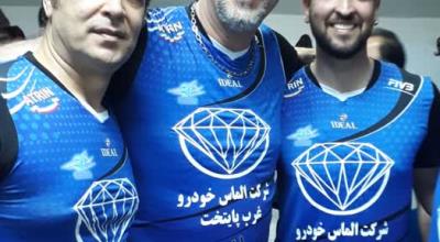همراهی عادل باقرزاده در تیم والیبال هنرمندان